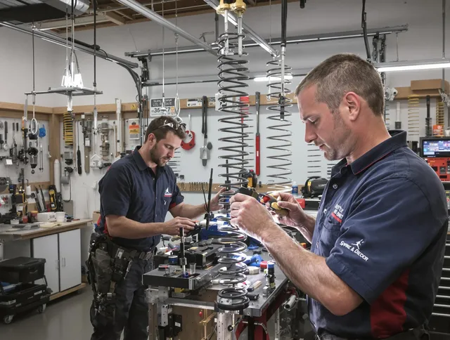Garage door spring repair service by Savannah Garage Door Repair in Savannah